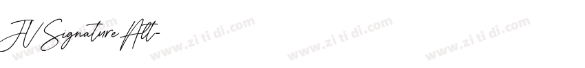 JV Signature Alt字体转换